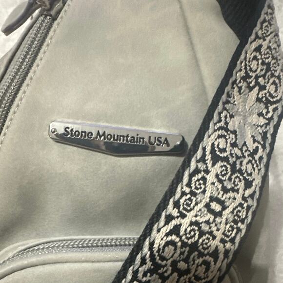 Stone Mountain USA Lt gray guitar strap catalina sling CrossBoddy Bag/hiking New - Picture 11 of 12